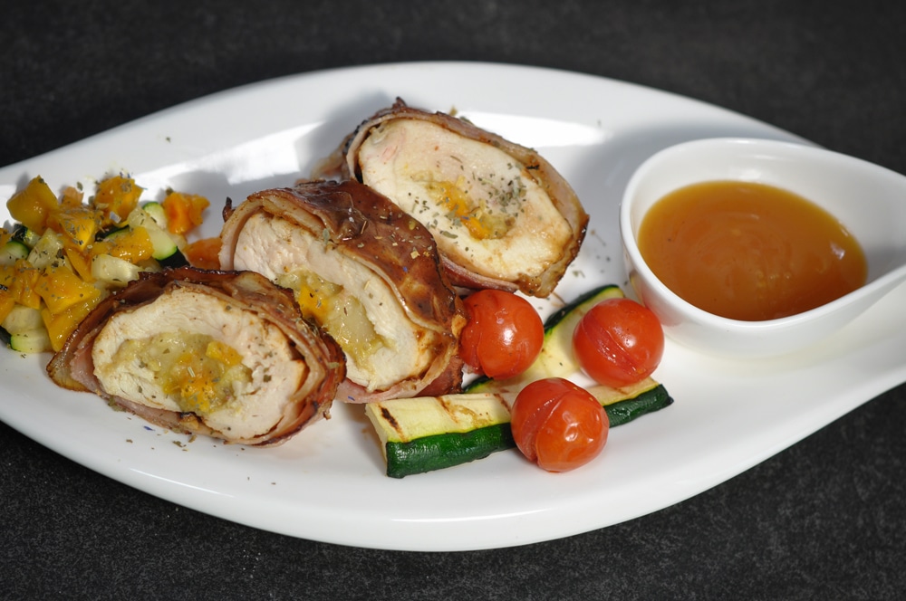 Gegrillte Hühnerbrust mit Bananen-Mango Fülle - hühnerbrust gefüllt 4 - 10 Gegrillte Hühnerbrust mit Bananen-Mango Fülle - hühnerbrust gefüllt 4 - 9