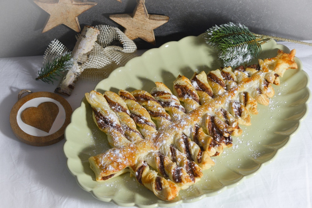 Schnelle Pizzastangerl als perfektes Fingerfood - Blätterteig Bäumchen 5 - 11 Blätterteig Nutella Baum