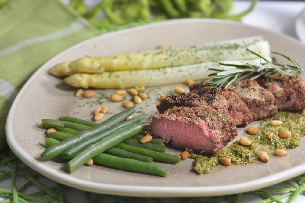 Geräucherte Lammlachse in Kräuterkruste - lammlachse vom grill 7 - 21 Geräucherte Lammlachse in Kräuterkruste - lammlachse vom grill 7 - 20
