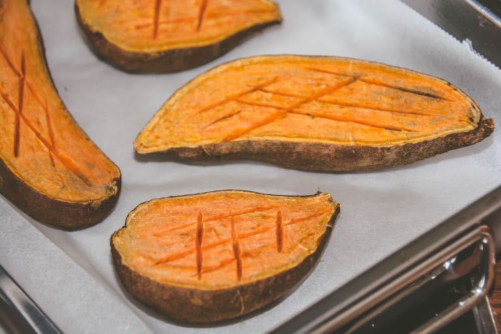 Überbackene Süßkartoffeln vom Grill - überbackene süßkartoffel - 11 Überbackene Süßkartoffeln vom Grill - überbackene süßkartoffel - 10