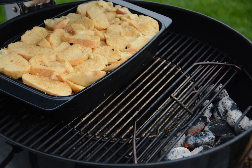 Scheiterhaufen mit Schneehaube vom Grill - scheiterhaufen vom grill 03 - 10 Scheiterhaufen vom Grill, indirekt backen