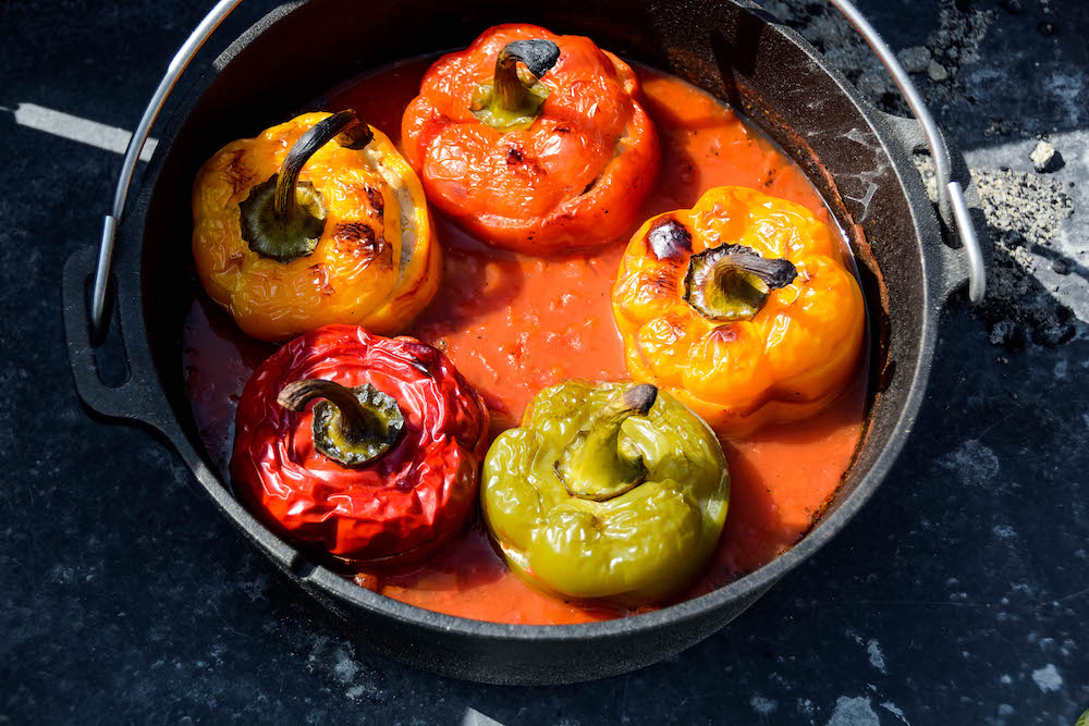 Cabanossi Suppe aus dem Dutch Oven - gefuellte paprika dutch oven 26 - 9 Gefüllte Paprika aus dem Dutch Oven