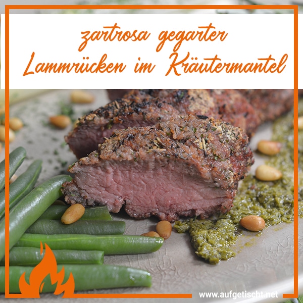 Geräucherte Lammlachse in Kräuterkruste - lammrücken 1 - 24 Den zartrosa gegarten Lammrücken auf Pinterest pinnen
