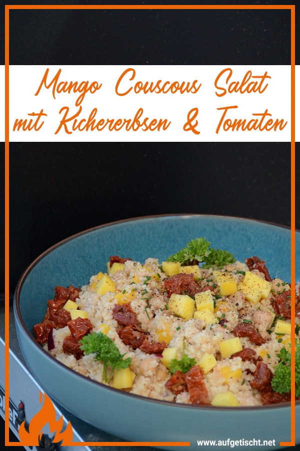 Mango Couscous Salat mit Kichererbsen - mango couscous salat - 6 Mango Couscous Salat mit Kichererbsen