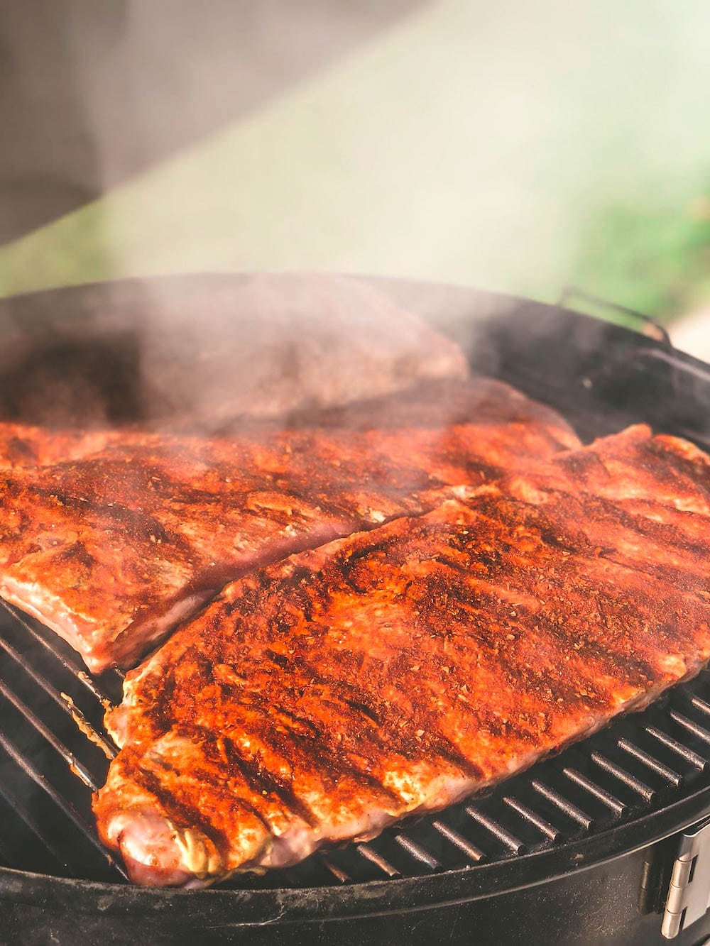 Der ultimative Ribs Guide - Alles was du über Rippchen wissen musst - ribs vom grill guide 18 - 6 St Louis Ribs am Weber Smokey Mountain im Trockenrub