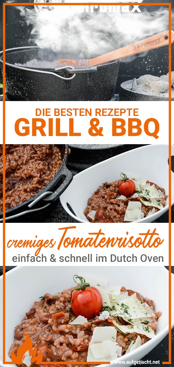 Cremiges Tomatenrisotto im Dutch Oven zubereitet - tomatenrisotto dutch oven - 27 Rezept für das cremige Tomatenrisotto aus dem Dutch Oven
