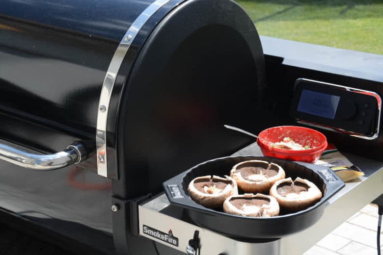 Gefüllte Portobello Pilze vom Grill - portobello pilze vom grill 02 - 5 Zubereitung der gefüllten Portobello Pilze am Grill