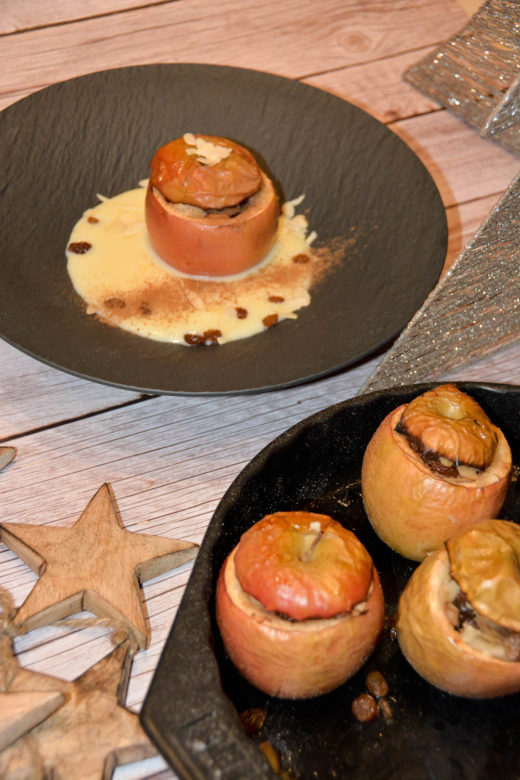 Bratäpfel vom Grill mit Vanillesauce - bratapfel vom grill 02 - 2 Leckere Bratäpfel mit Vanillesauce