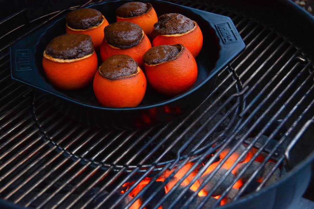 Saftiger Schokokuchen aus der Orangenschale - schokokuchen orangenschale 06 - 18 Schokokuchen aus der Orangenschale - Indirekt Grillen