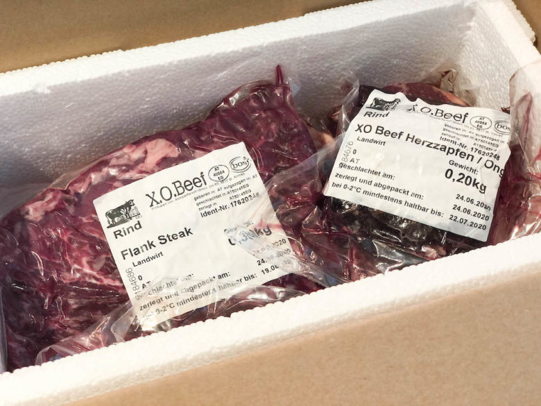 Fleisch online Kaufen – Vorteile & Nachteile - Was ist zu beachten? - fleisch online kaufen 05 - 7 Fleisch online kaufen - Flank Steak & Herzzapfen von der alten Kuh