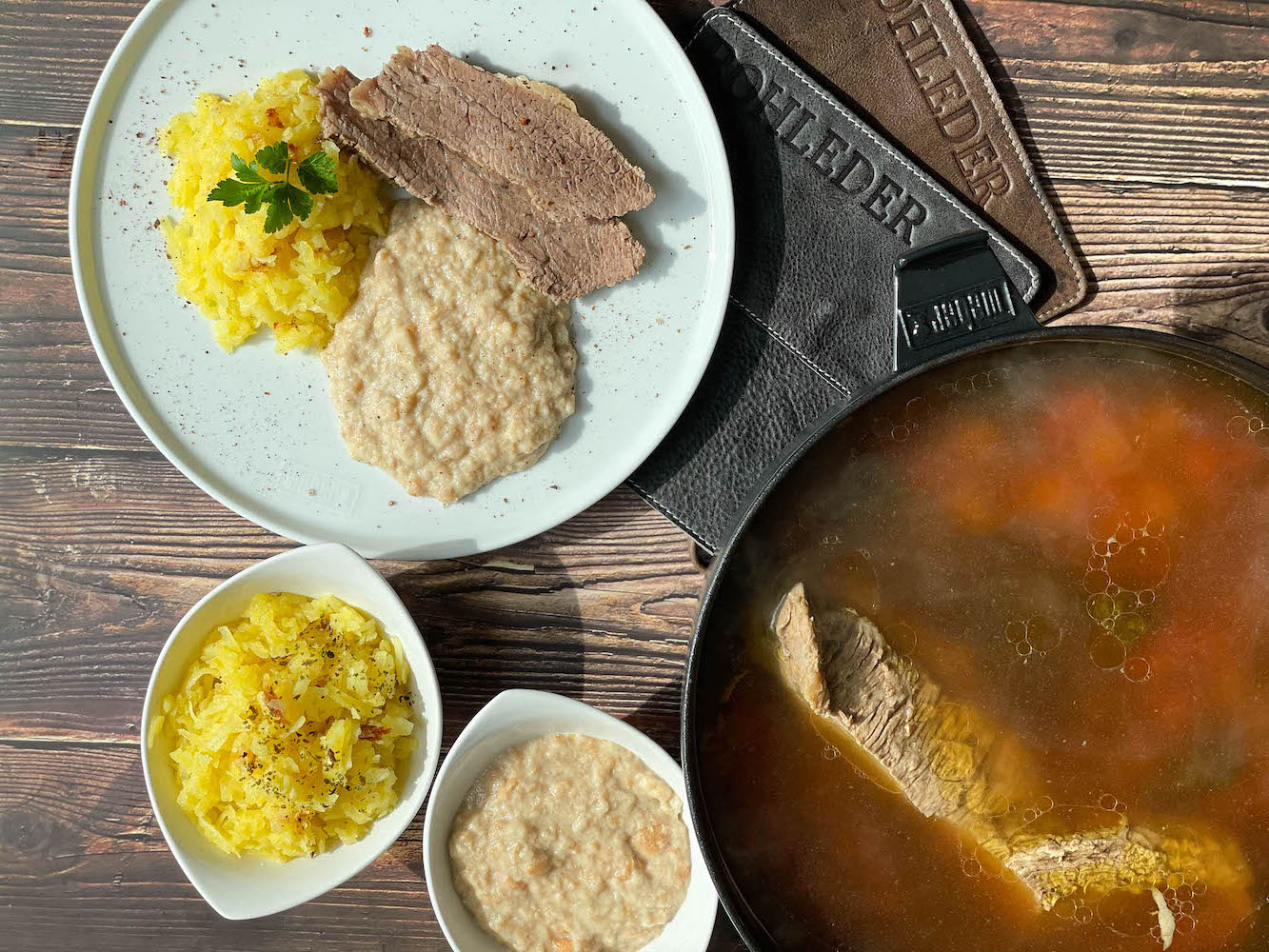 Zarter Tafelspitz aus dem Dutch Oven