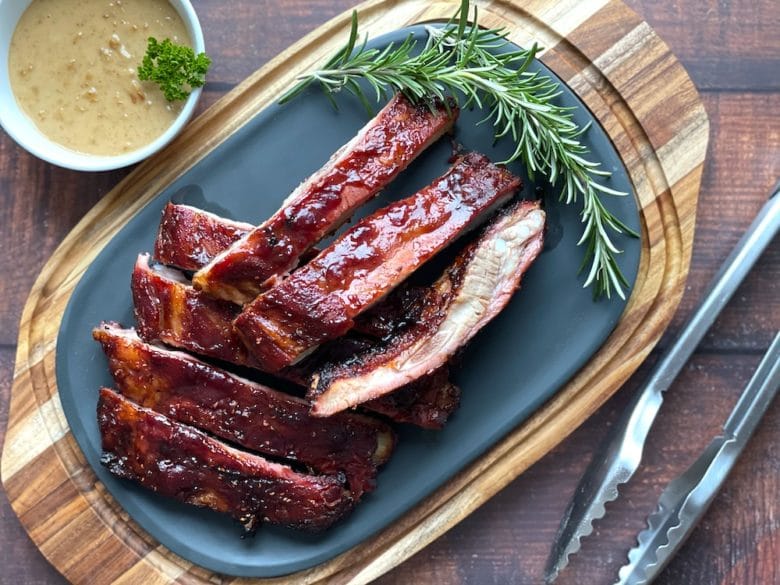 Schneller Erdnussbutter Dip - erdnussbutter dip ribs - 3 Der schnelle Erdnussbutterdip als perfekte Ergänzung zu St.Louis Cut Ribs vom Smoker