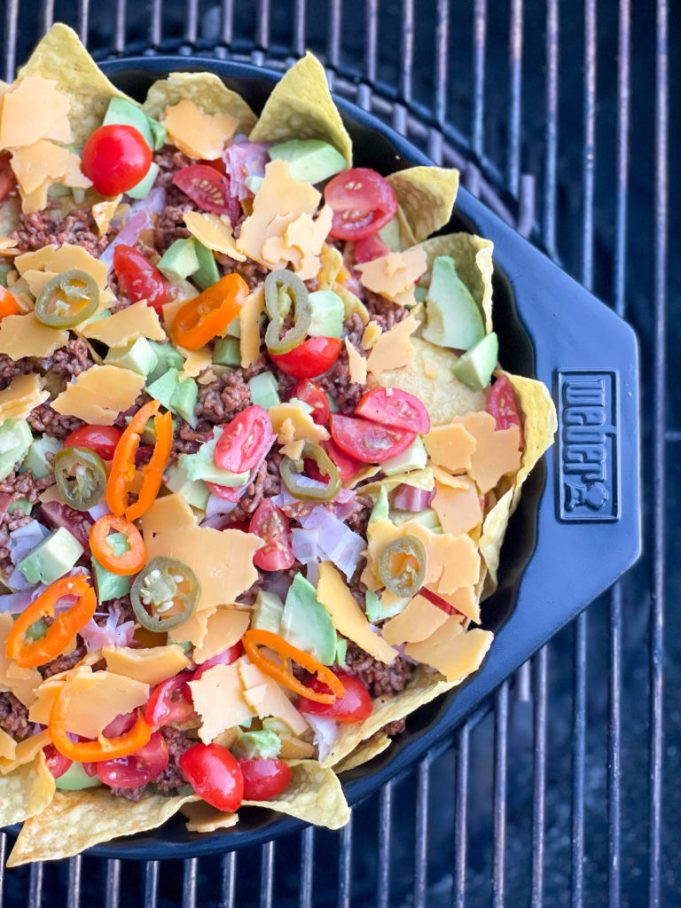 Schnelle Nachopfanne mit Faschiertem - nachopfanne hackfleisch 10 - 16 Schnelle Nachopfanne mit Faschiertem in der Zubereitung