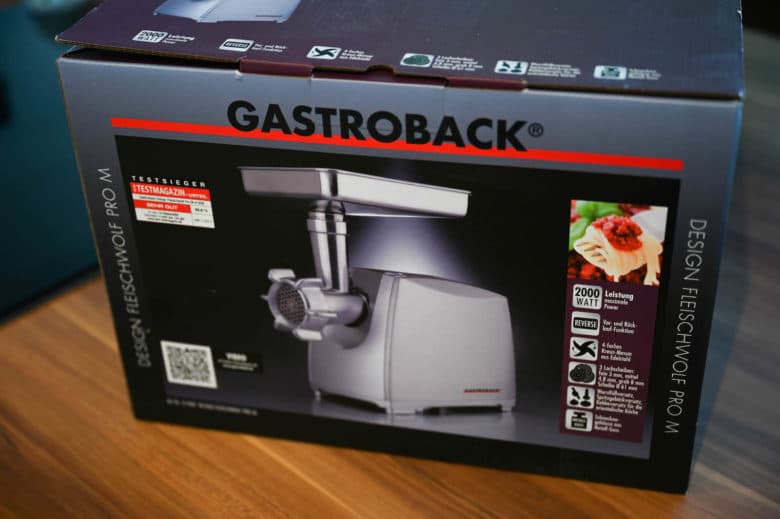 Der Gastroback Fleischwolf Pro M - fleischwolf gastroback 01 - 2 Gastroback Fleischwolf Pro M im Test