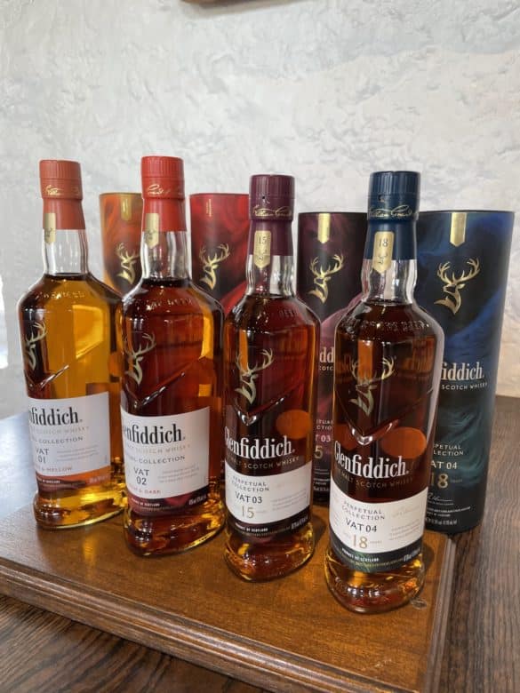 Whisky Wissen - Das Wichtigste für Einsteiger - glenfiddich - 17 Glenfiddich Etiketten Serie