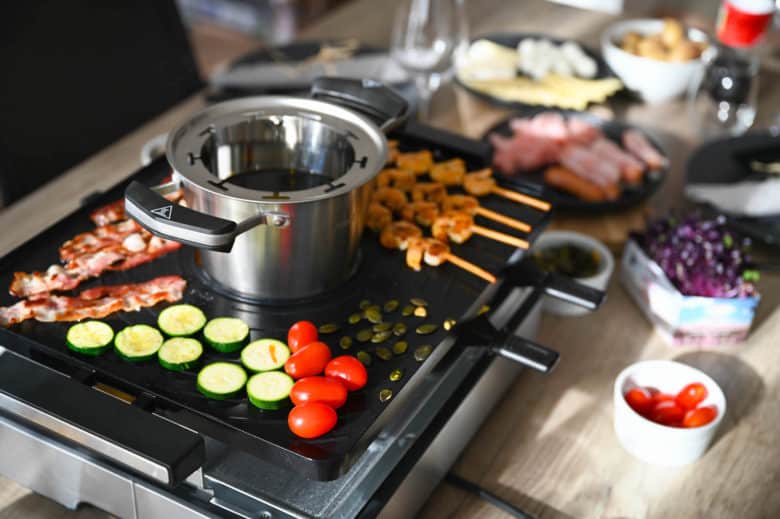Gastroback Design Raclette Fondue Kombi - gastroback fondue raclette 09 - 3 Gastroback Fondue Raclette Kombi