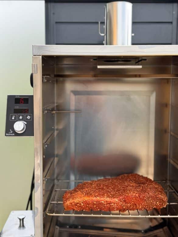 Pastrami aus dem Räucherofen - pastrami borniak 06 - 5 Selbstgemachtes Pastrami im Räucherschrank von Borniak