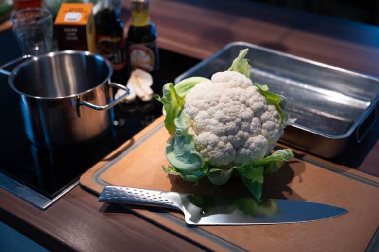 Gegrillte Karfiolsteaks im Teriyaki Style - karfiolsteaks teriyaki style 01 - 2 Karfiolsteaks im Teriyaki Stlye vorberiten