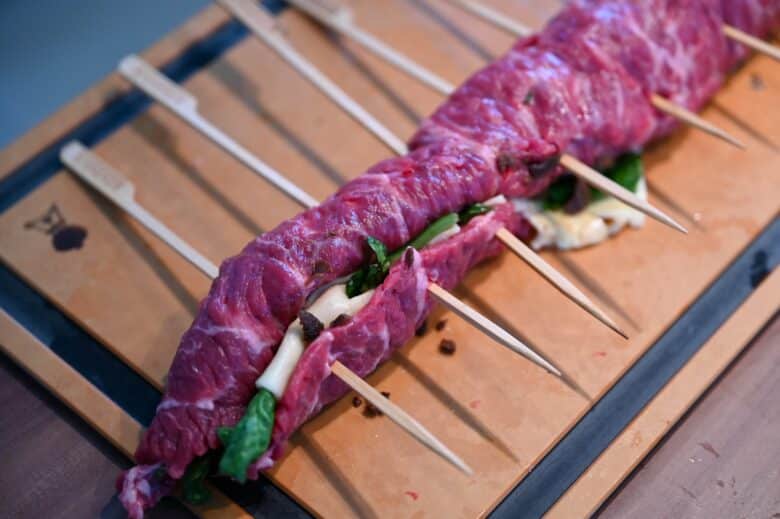 Gegrillte Flank Steak Pinwheels - flank steak pinwheel 10 - 9 Flank Steak Pinwheels zuschneiden