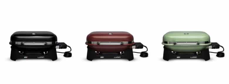 Weber Lumin: kleiner Grill - großer Geschmack - weber lumin farben - 3 Aktuelle Farbauswahl beim Weber Lumin Elektrogrill