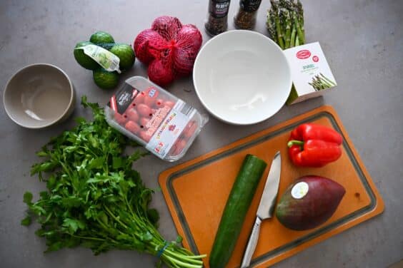 Zutaten für die fruchtige Salsa