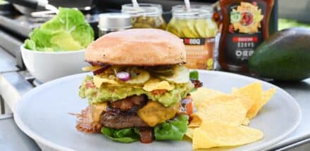 tex mex burger servierfertig